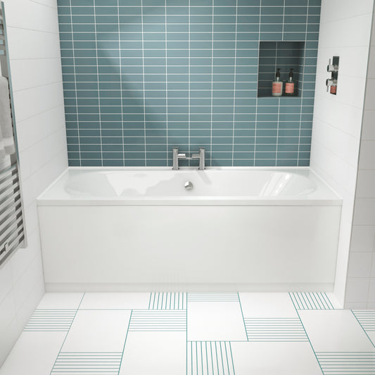 Nuie Otley Double Ended Round Eternalite Acrylic Straight Bath