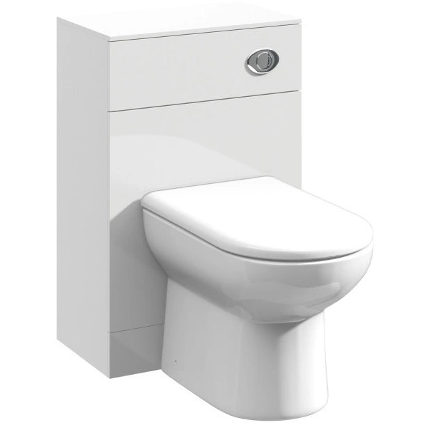 Nuie Mayford Floor Standing White Gloss WC Unit