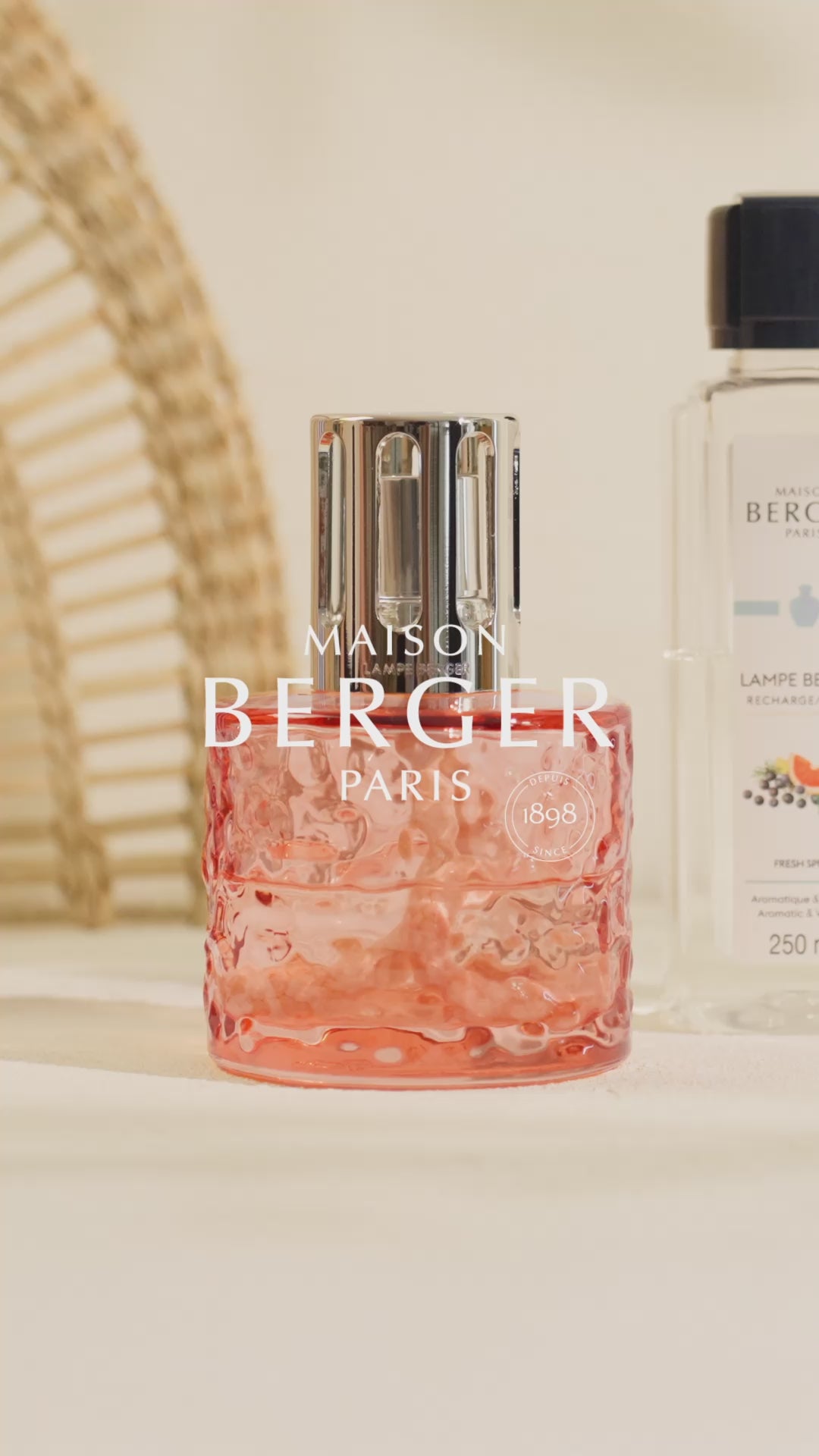 Coral Summer Fresh Spirit Lamp Berger Gift Set