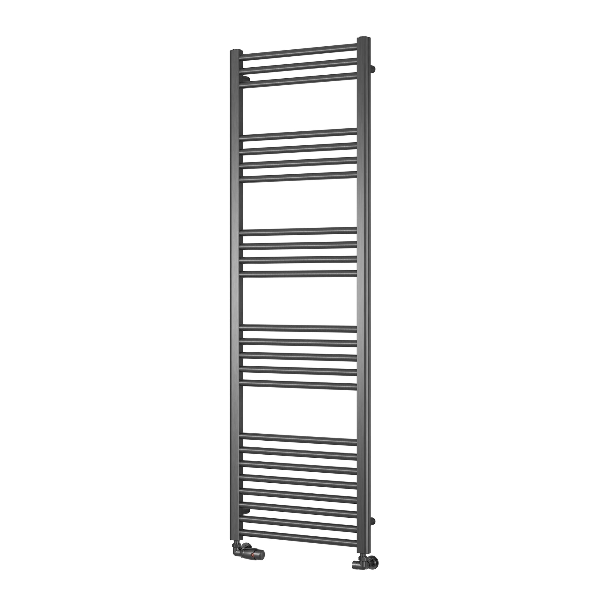 Ottone Reina Designer Gun metal Straight Towel Rail Radiator