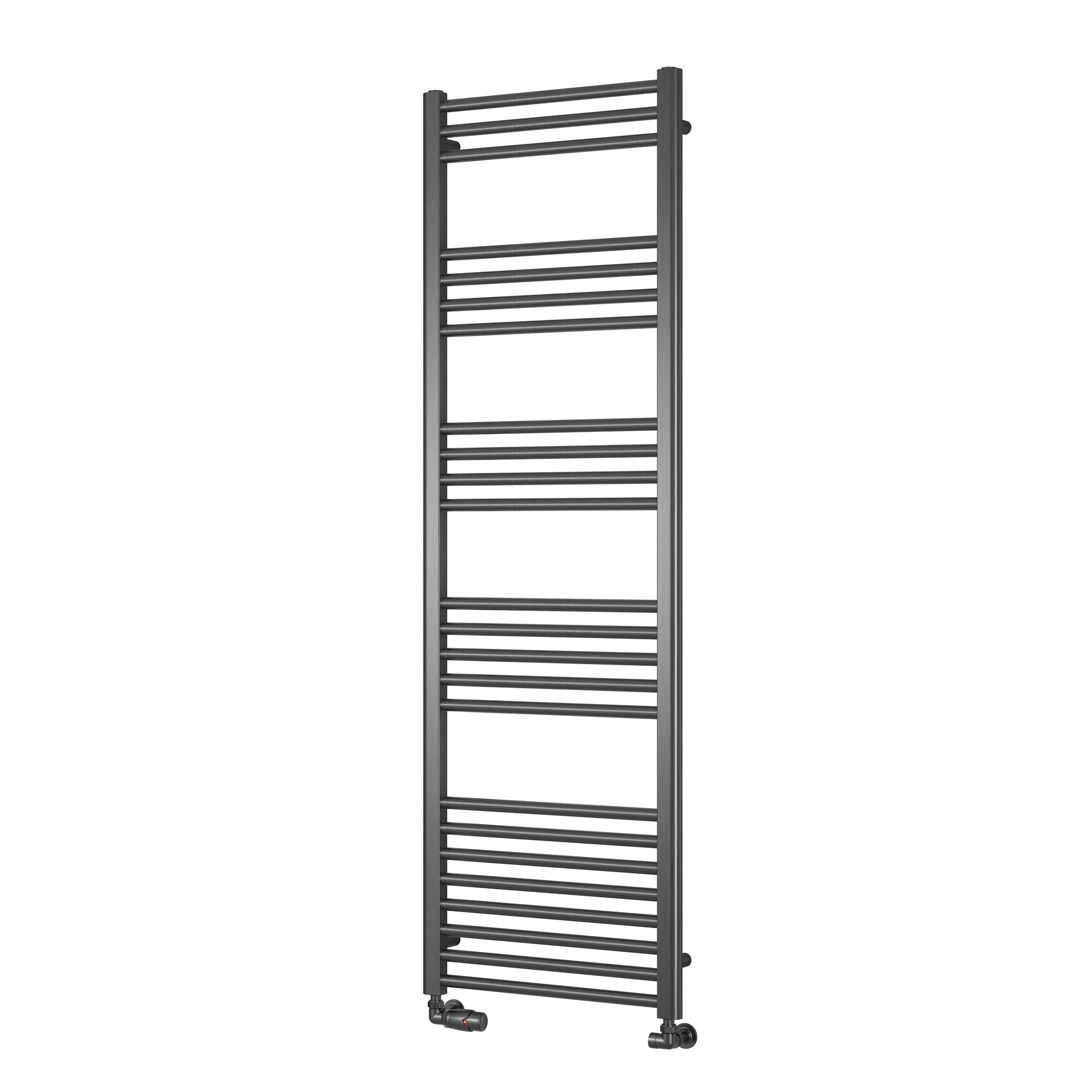 Ottone Reina Designer Gun metal Straight Towel Rail Radiator