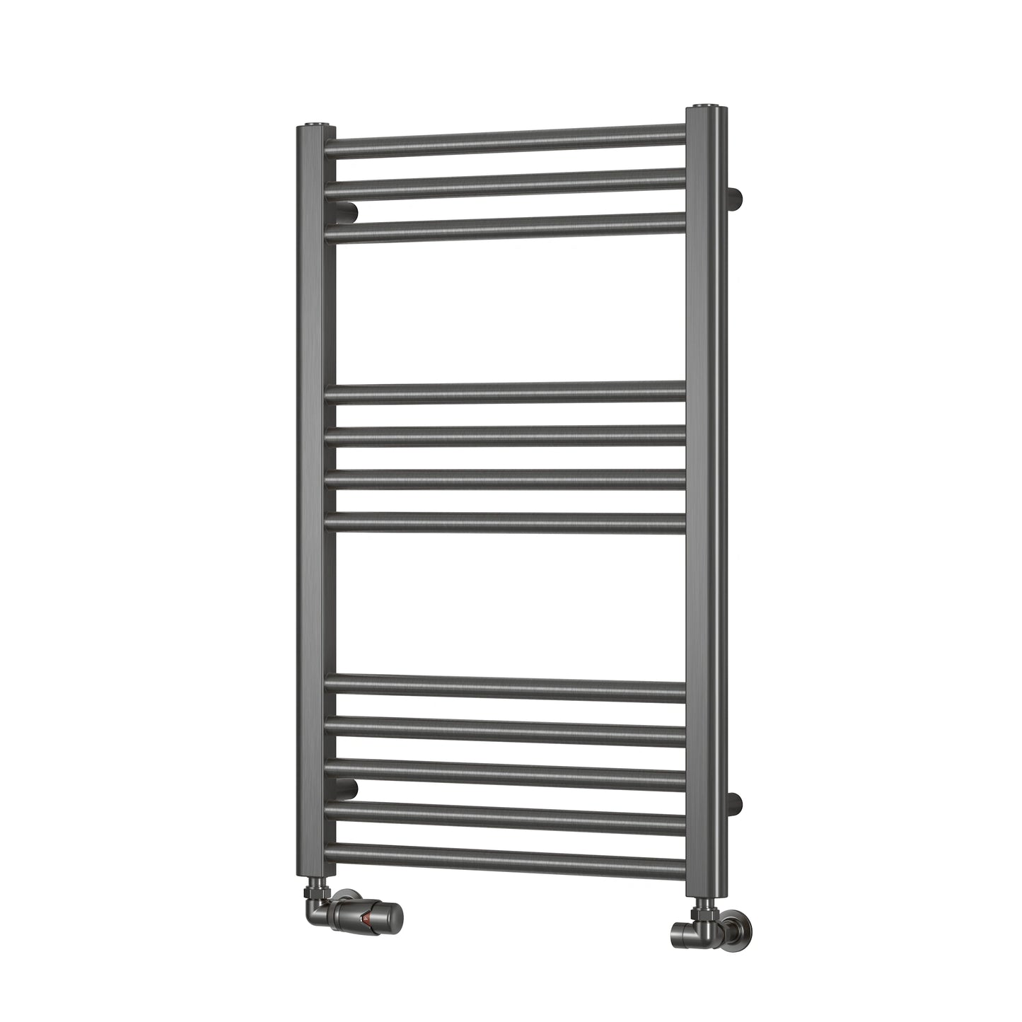 Ottone Reina Designer Gun metal Straight Towel Rail Radiator