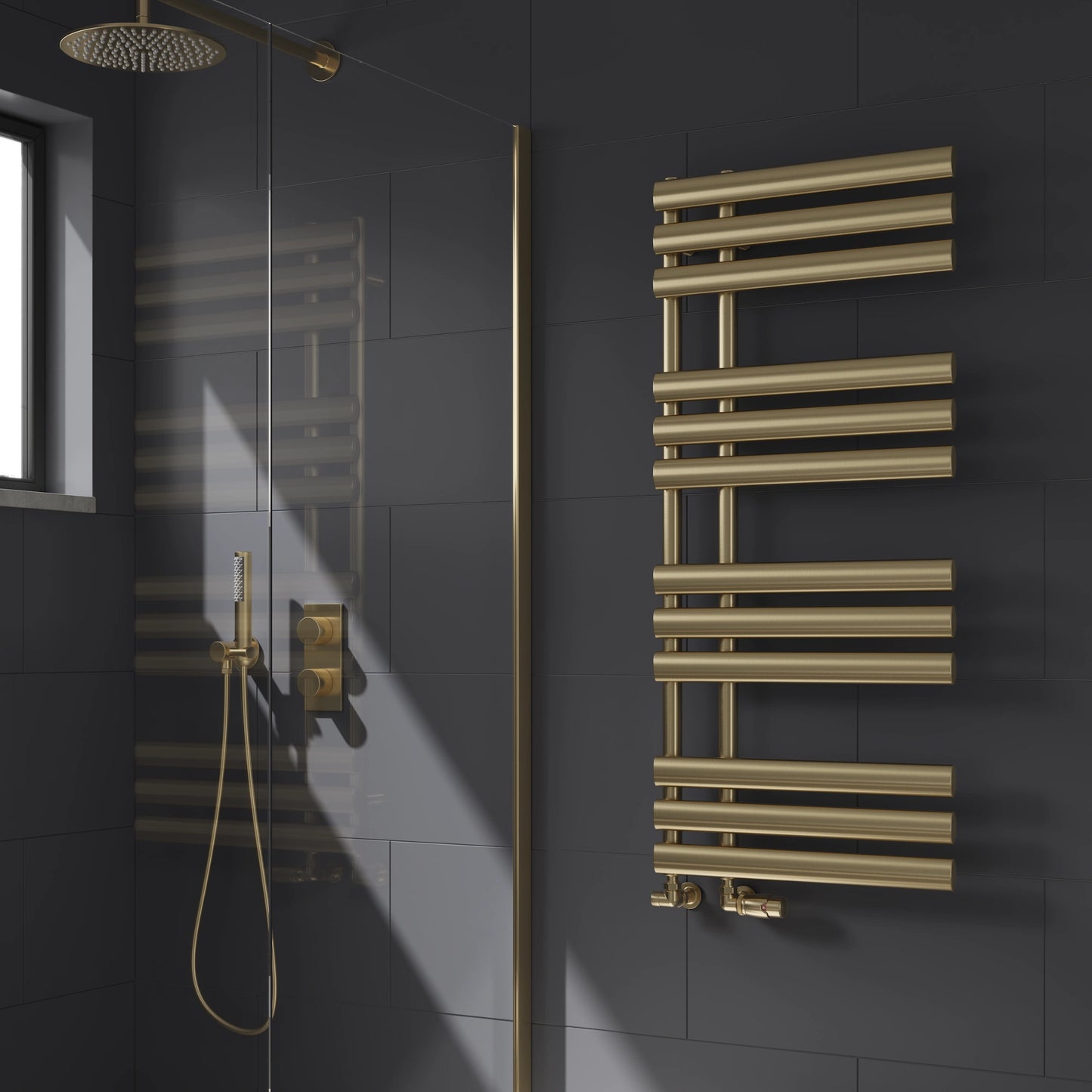 Chisa Designer Reina Steel Heated Towel Rail Radiator