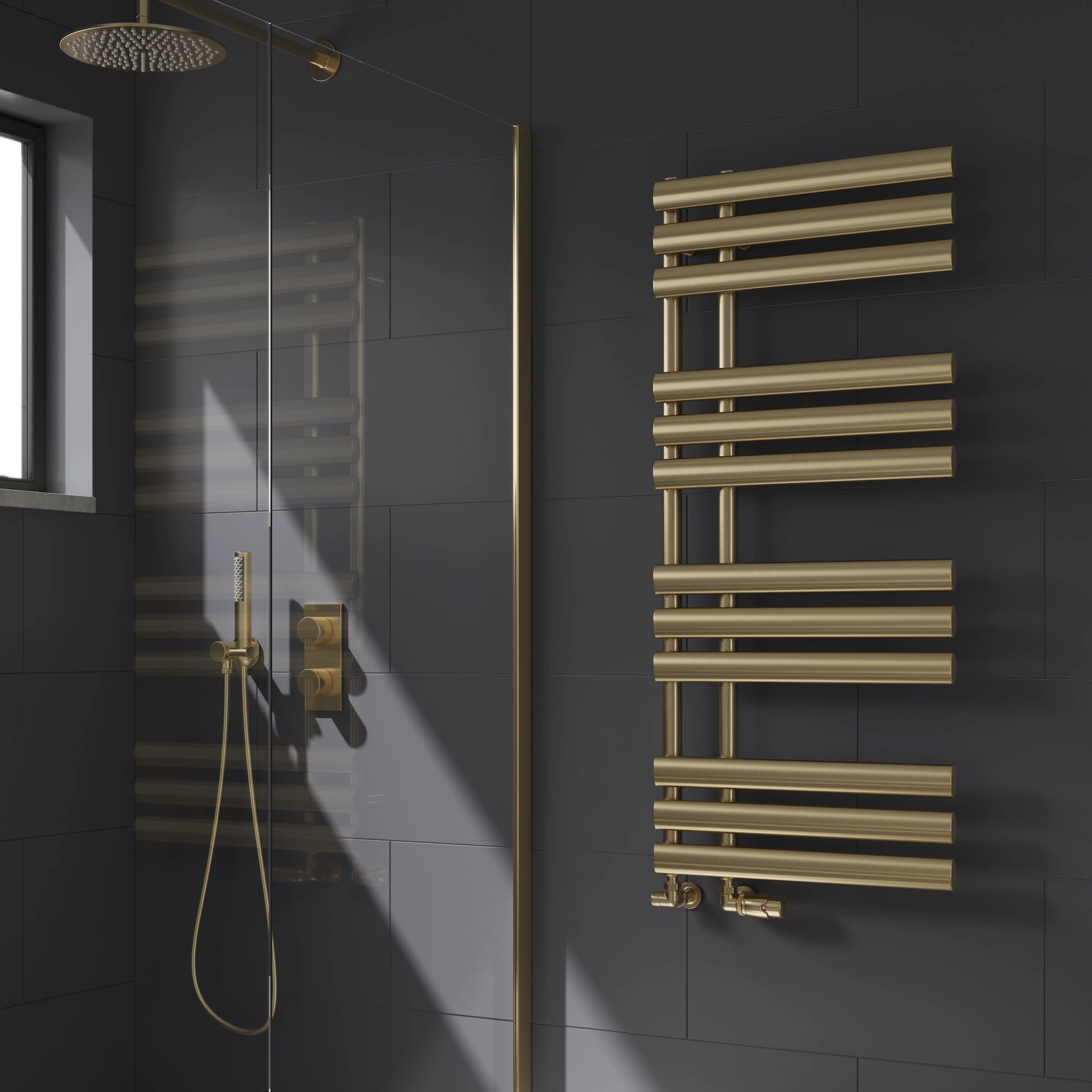 Chisa Designer Reina Steel Heated Towel Rail Radiator