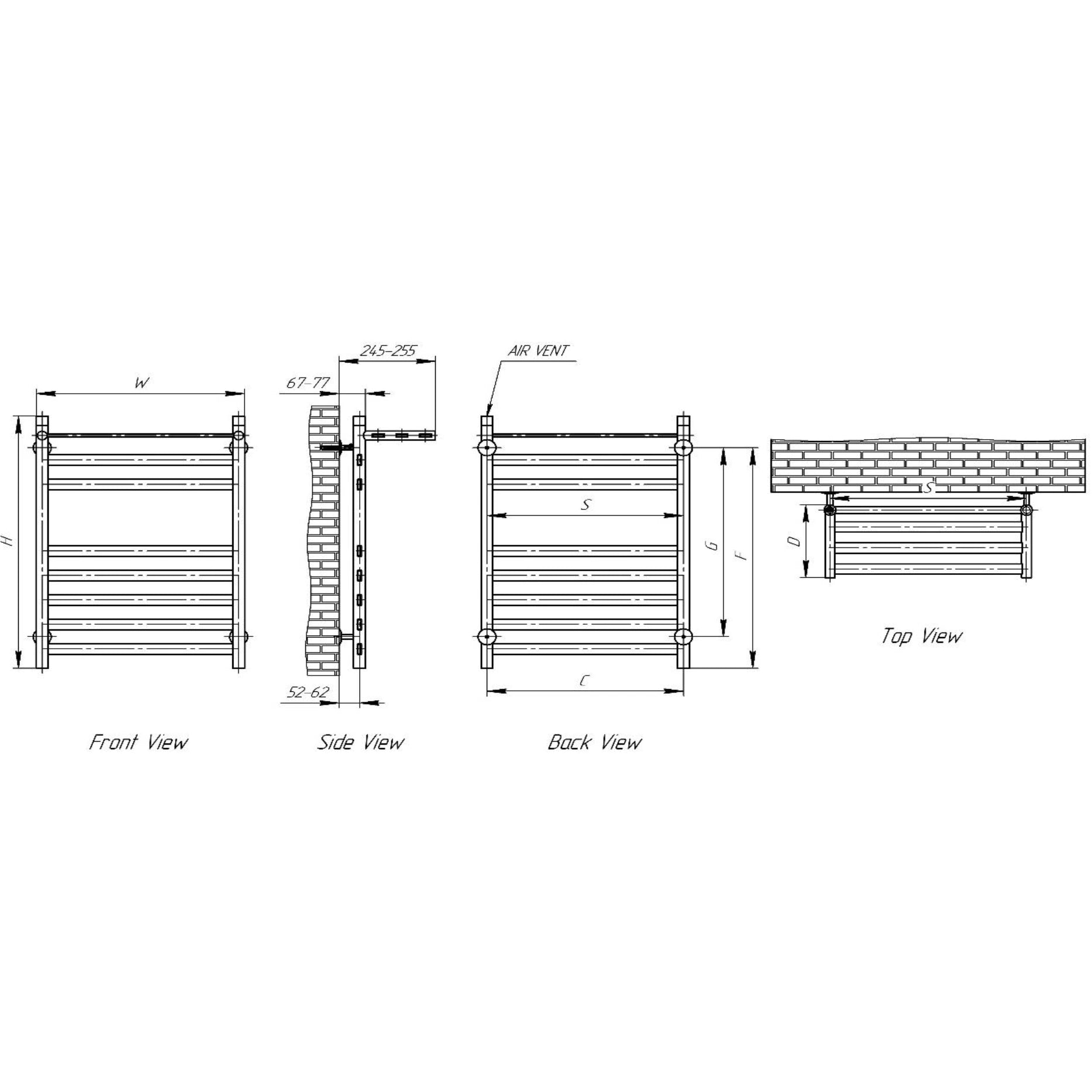 Reina Alento Stainless Steel Designer Towel Rail Radiator