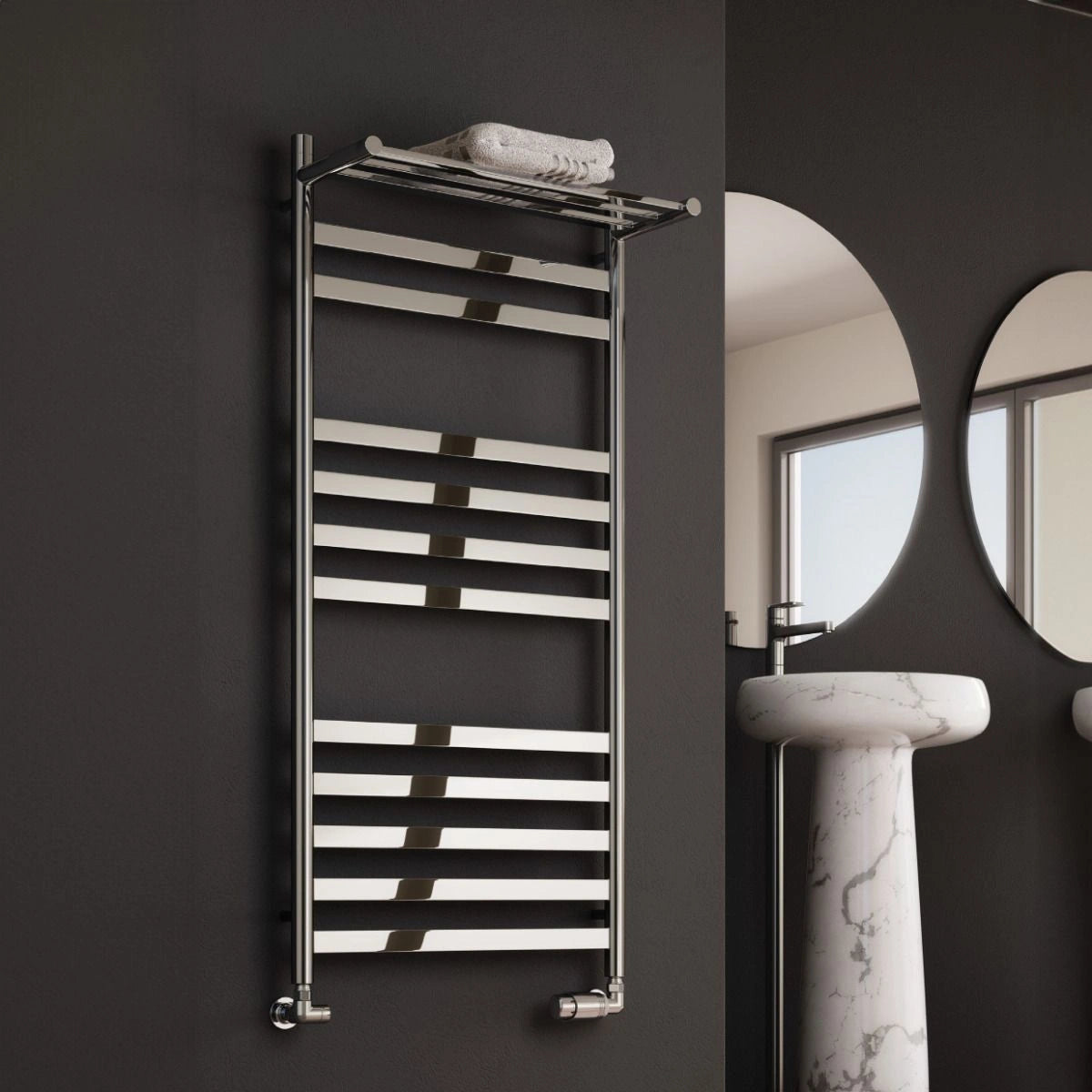 Reina Alento Stainless Steel Designer Towel Rail Radiator