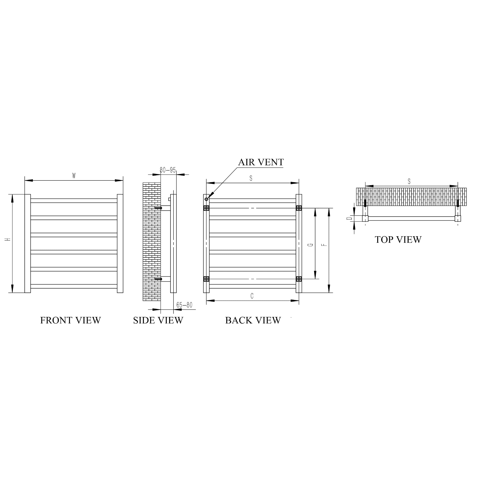 Reina Arden Stainless Steel Designer Towel Rail Radiator