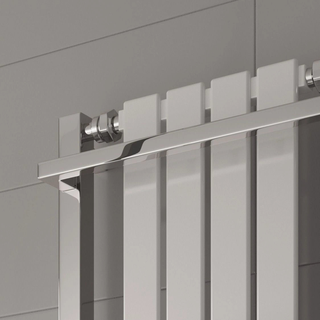 Reina Ashen Steel Towel Rail Designer Radiator