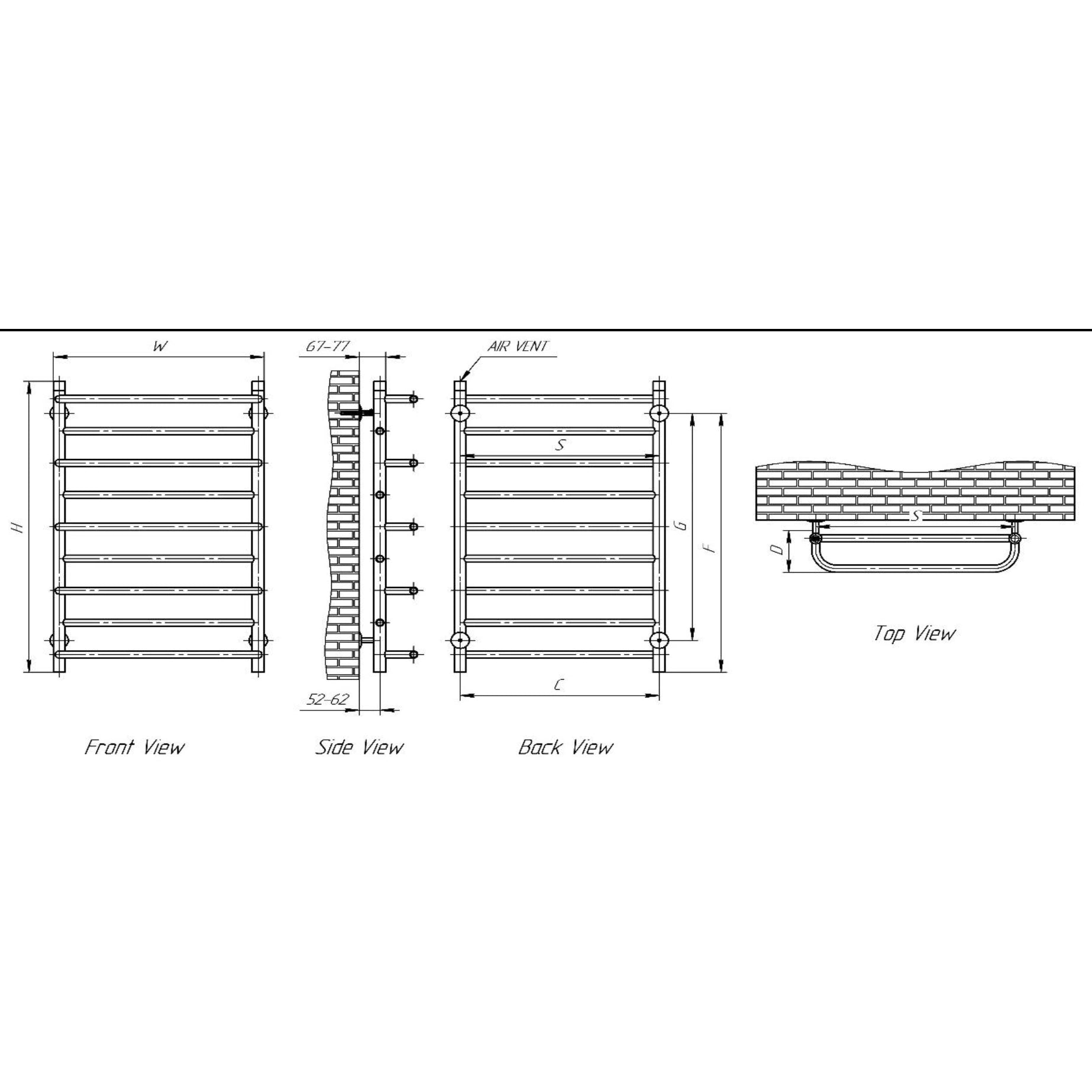 Reina Belbo Stainless Steel Designer Towel Rail Radiator