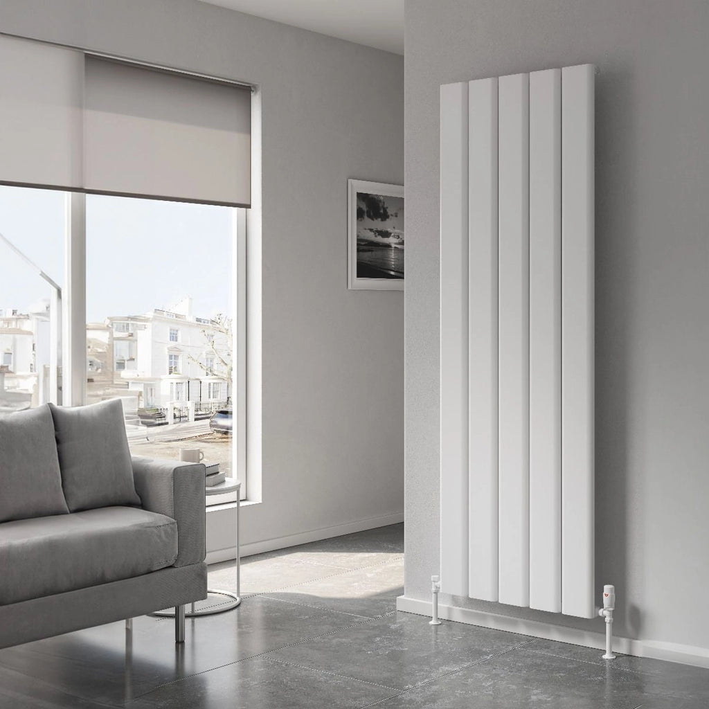 Shell Caldaro Reina Caldaro Vertical Aluminium Designer Radiator – Bubbles Showers ...