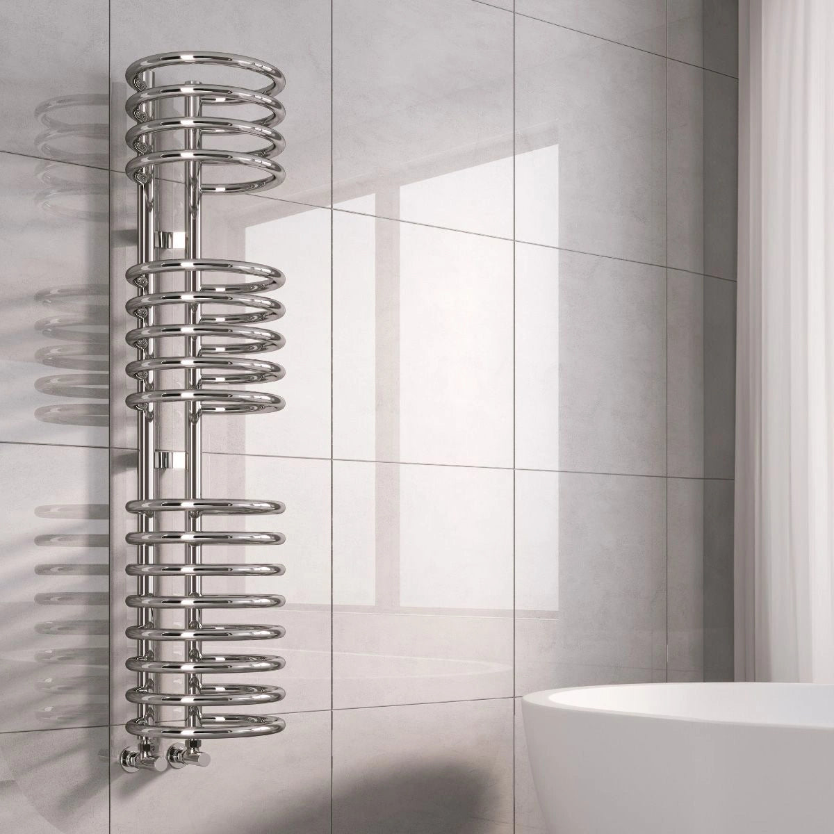 Reina Claro Steel Designer Towel Rail Radiator