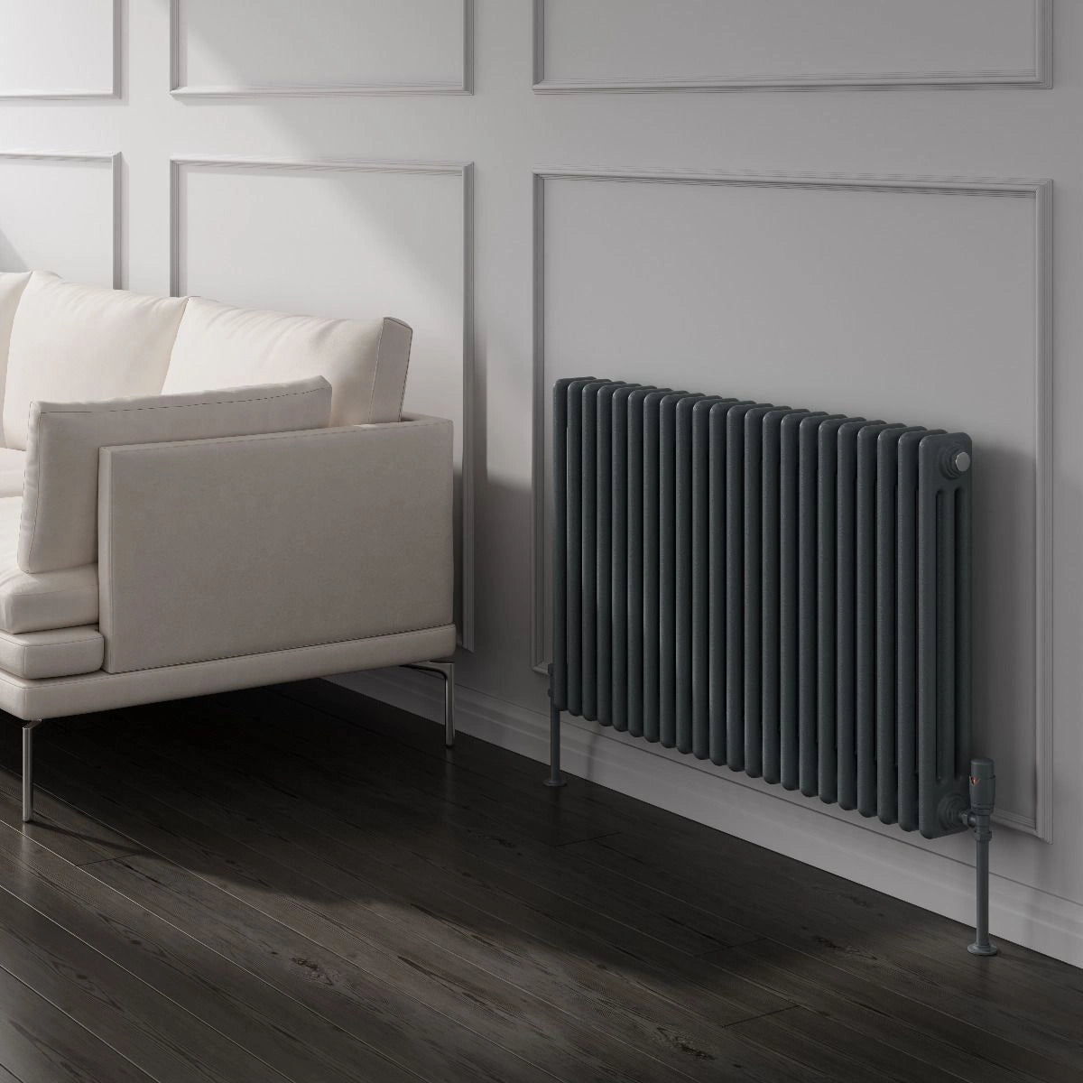 Reina Colona Anthracite Horizontal Steel Radiator