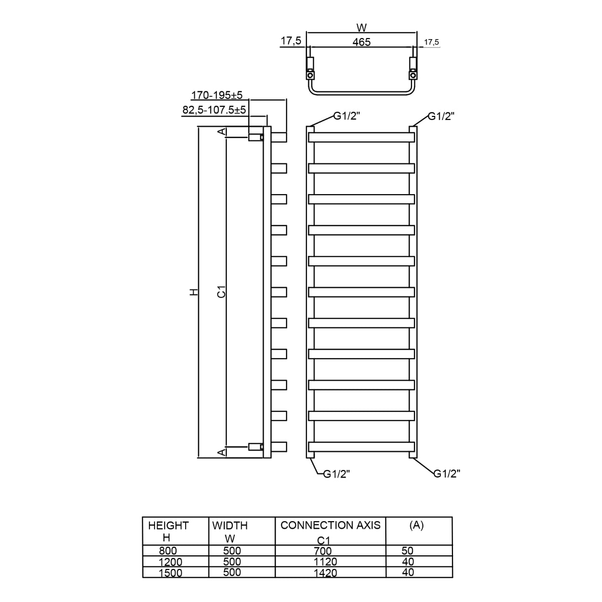 Reina Flora Steel Designer Towel Rail Radiator