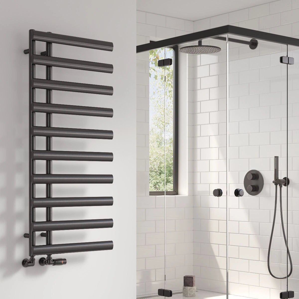Reina Grace Steel Designer Towel Rail Radiator