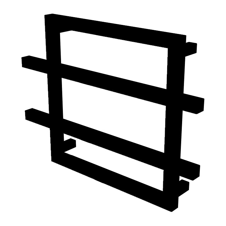 Reina Lago 2 Steel Designer Towel Rail Radiator 450 x 600mm