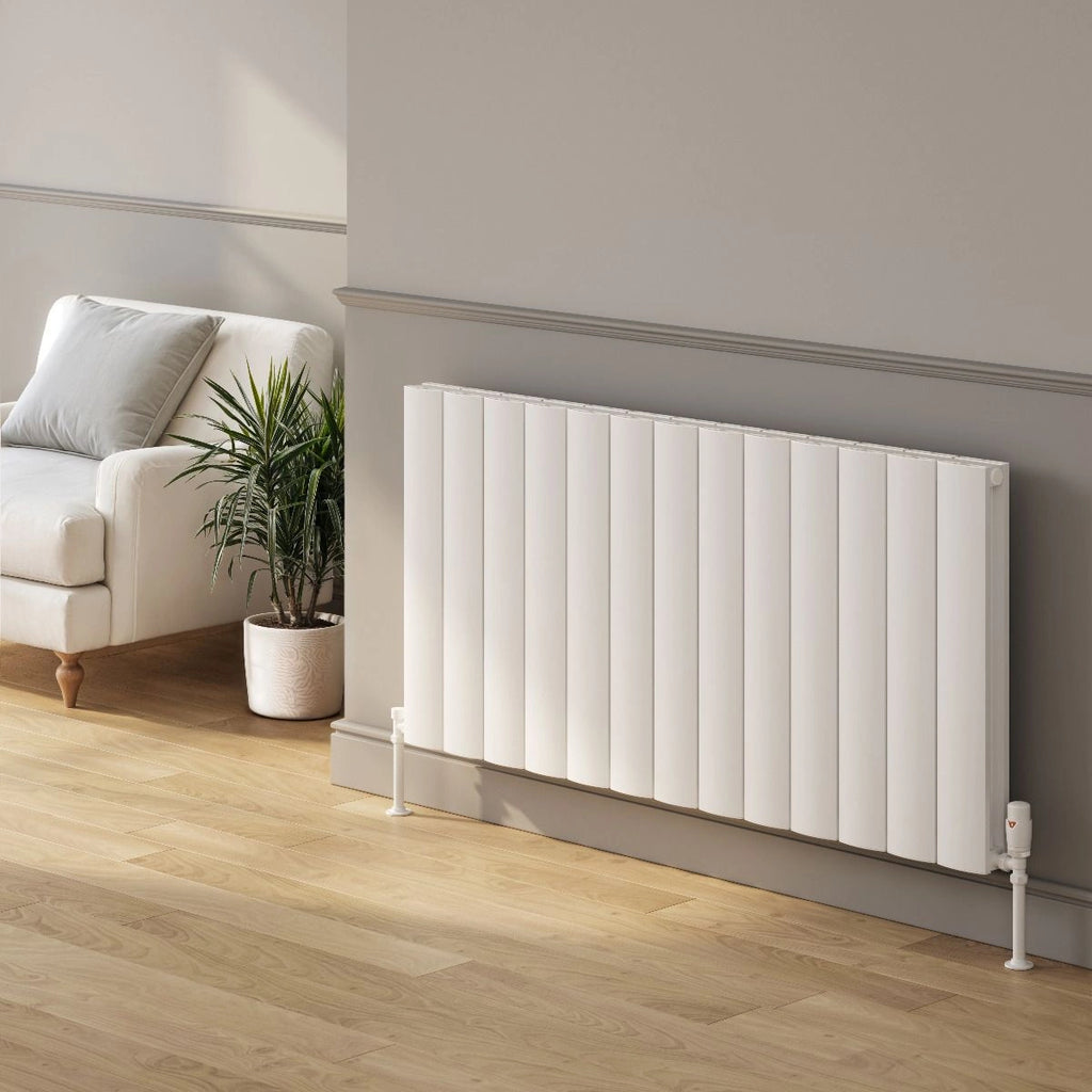 Small Horizontal Design Radiator Reina Loco Horizontal Aluminium Designer Radiator – Bubbles Showers and ...