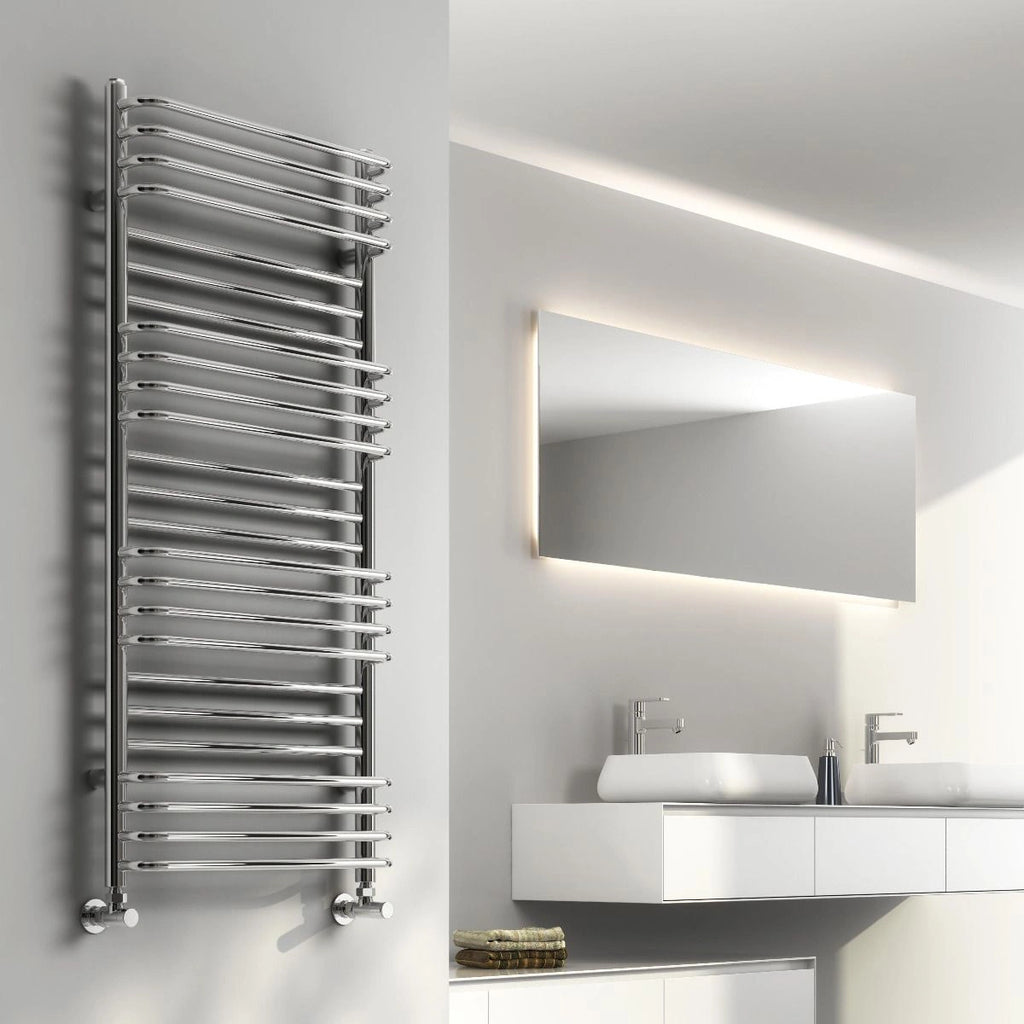 Reina Marco Chrome Steel Designer Towel Rail Radiator
