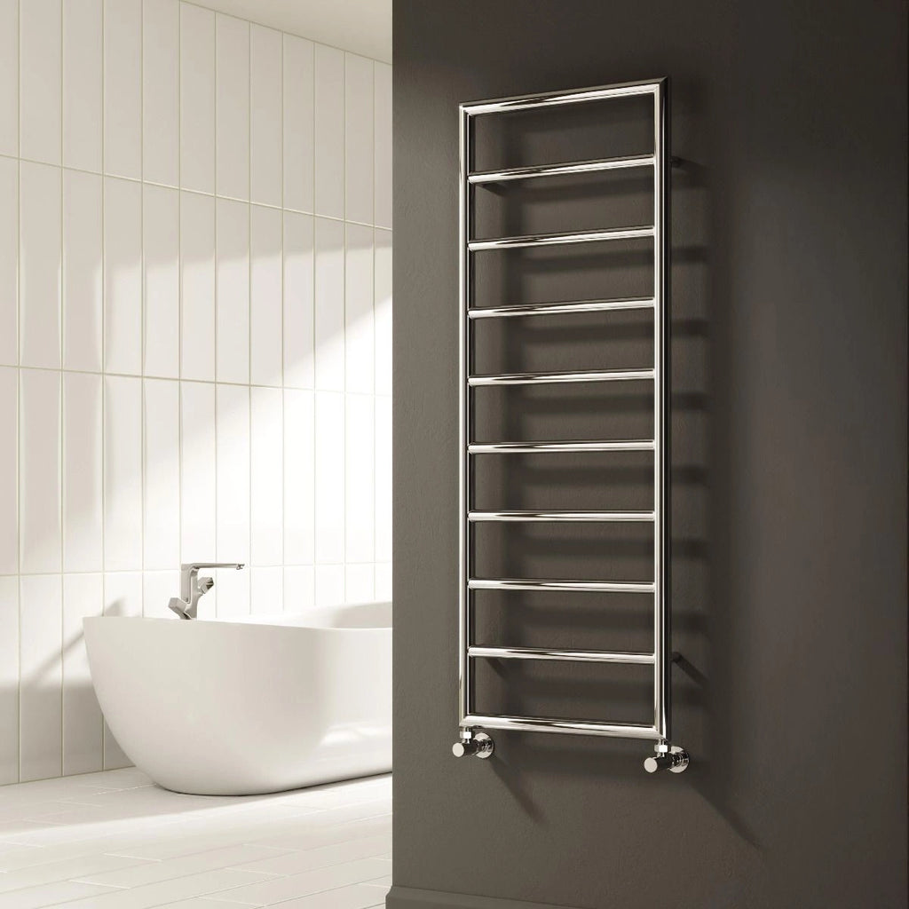 Reina Nardo Chrome Steel Designer Towel Rail Radiator
