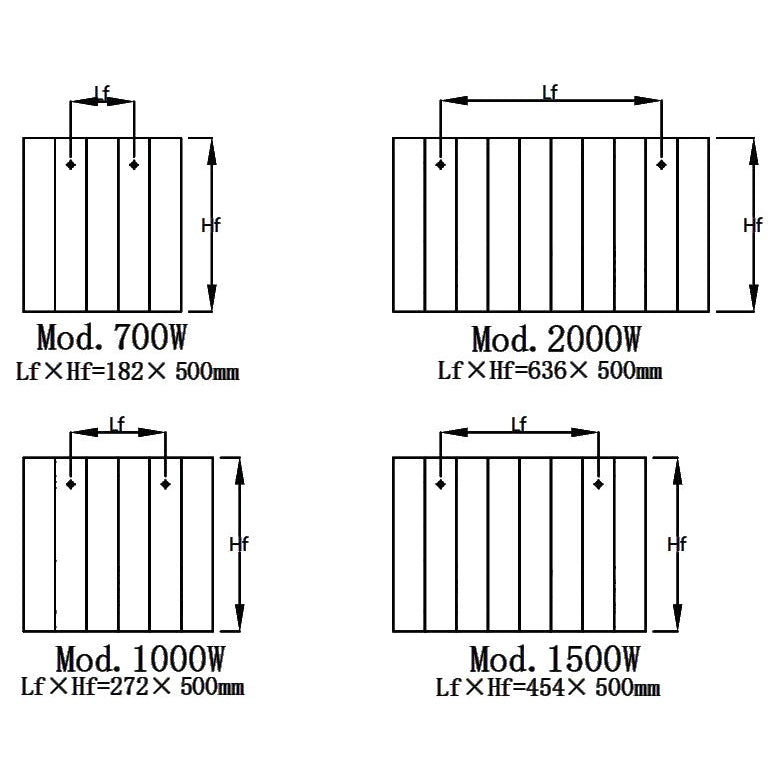 Reina Nika Electric Horizontal Aluminium Wifi Radiator