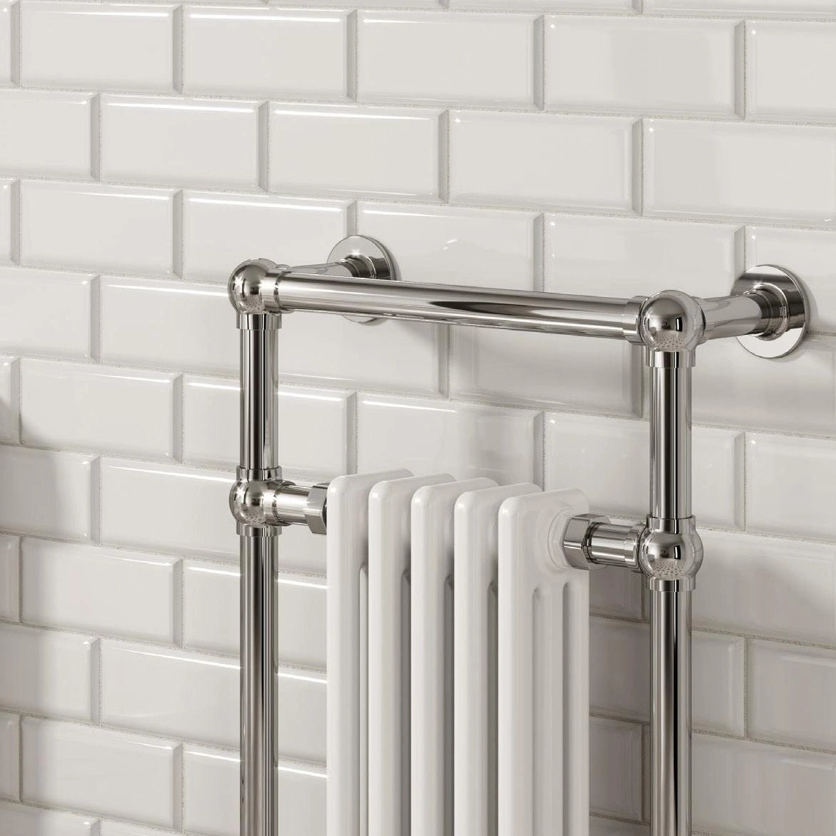 Reina Oxford Steel Traditional Towel Rail Radiator