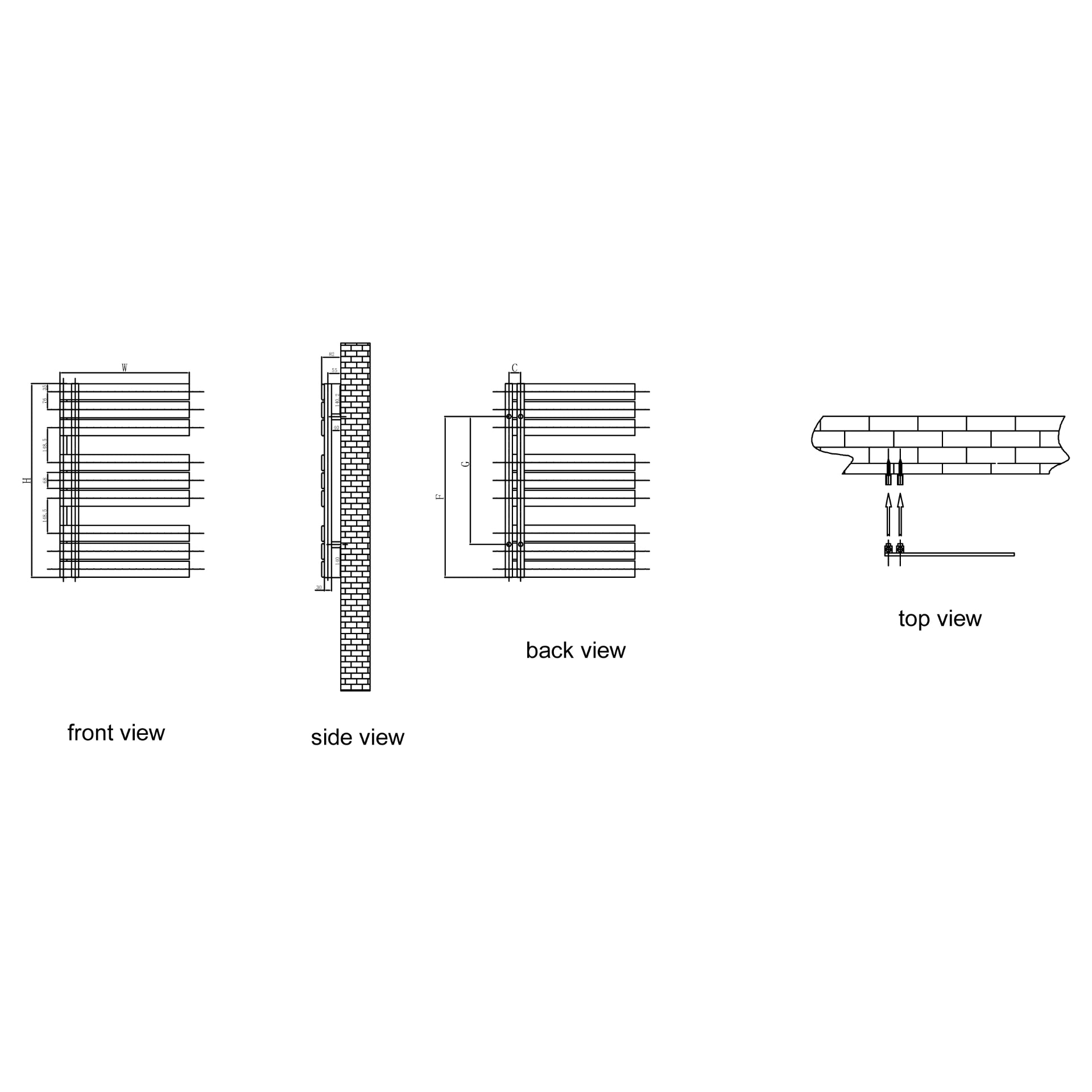 Reina Pettino Steel Designer Towel Rail Radiator