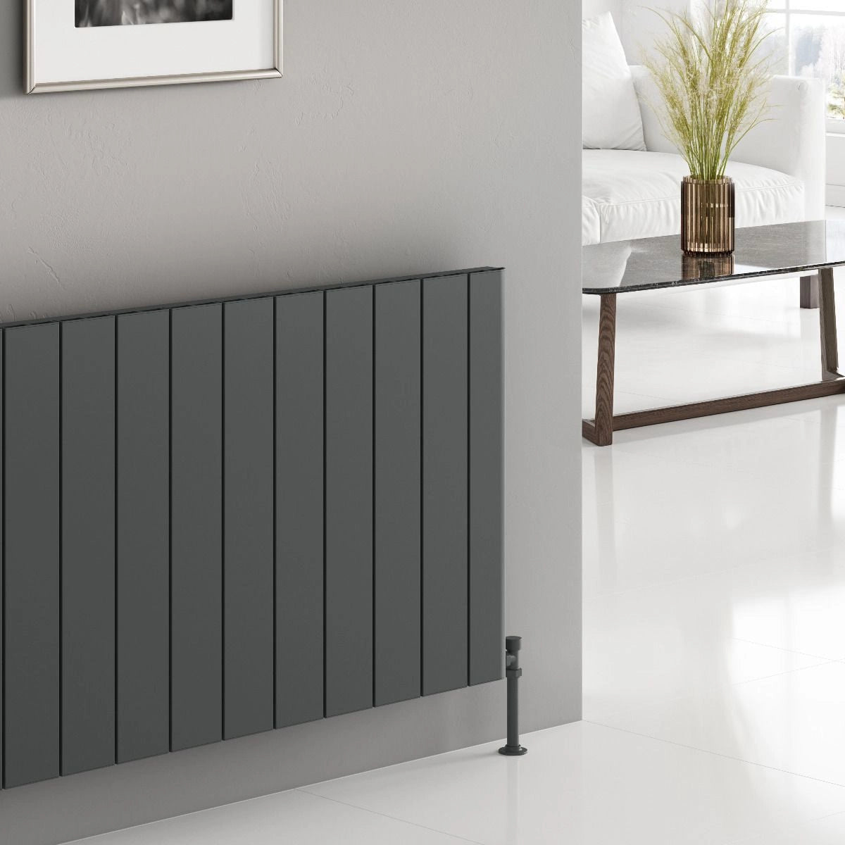 Reina Resia Horizontal Aluminium Designer Radiator
