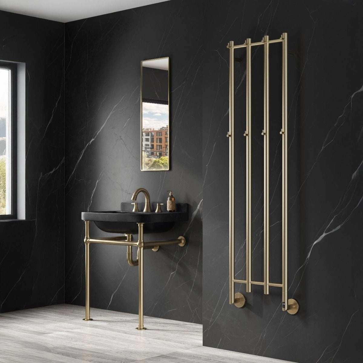Reina Solara Electric Stainless Steel Towel Rail Radiator