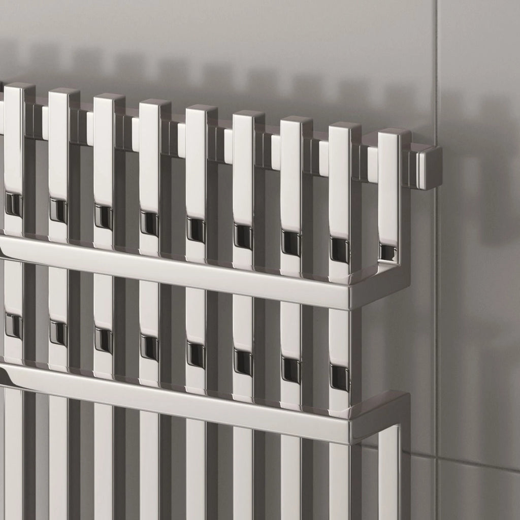 Reina Sori Chrome Steel Designer Towel Rail Radiator 650 x 500mm