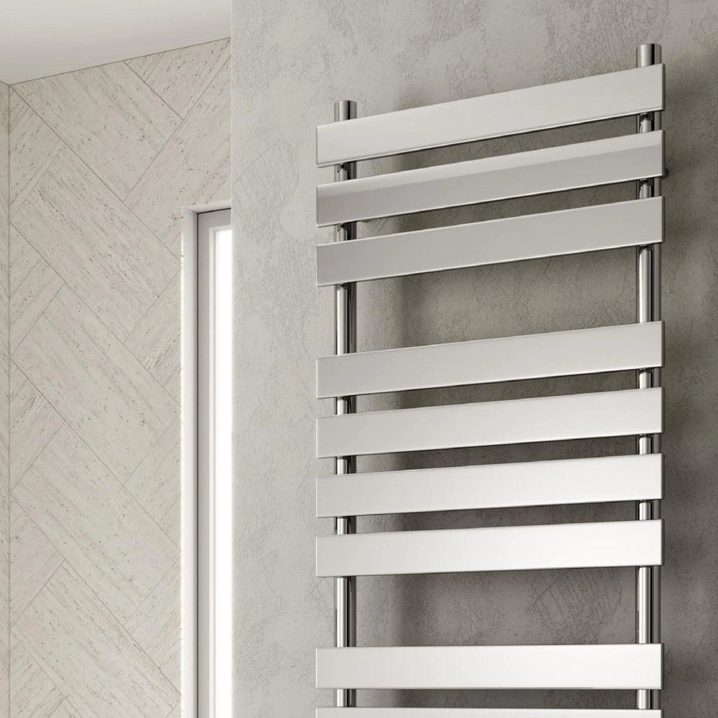Reina Trento Chrome Steel Designer Towel Rail Radiator