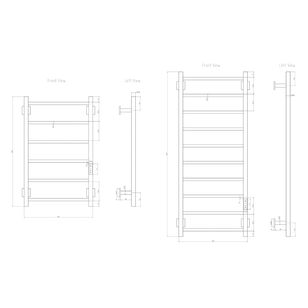 Reina Velino Electric Stainless Steel Towel Rail Radiator