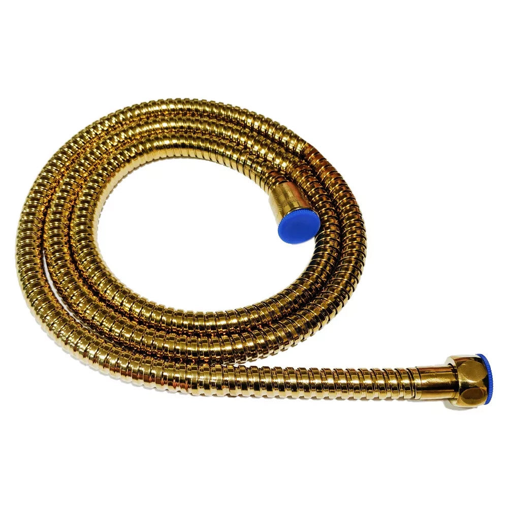 Gold Universal Shower Nut Hose 1.5m