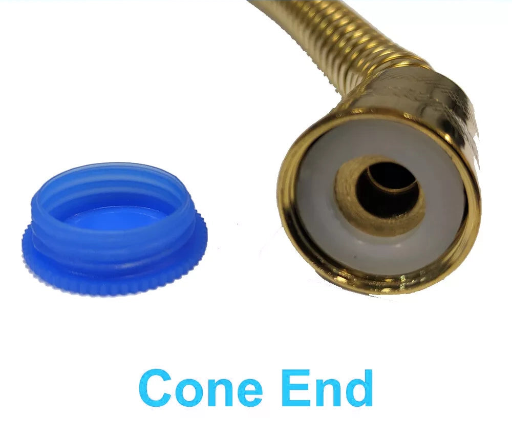 Gold Universal Shower Nut Hose 1.5m