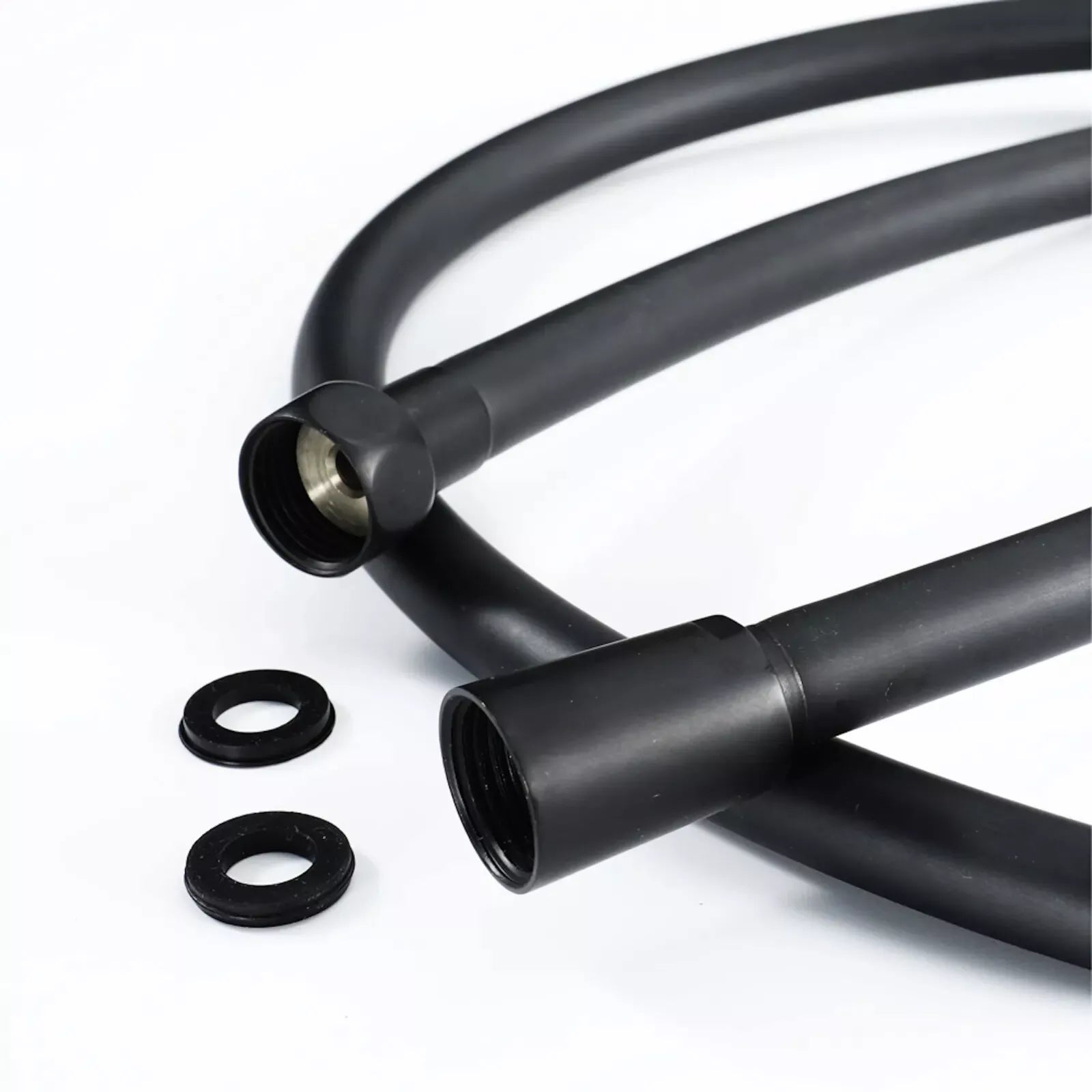 Matt Black Smooth Flexible Universal Shower Hose