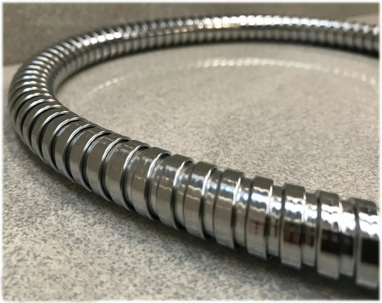 Chrome Extra Short Interlocking Shower Hose 50cm