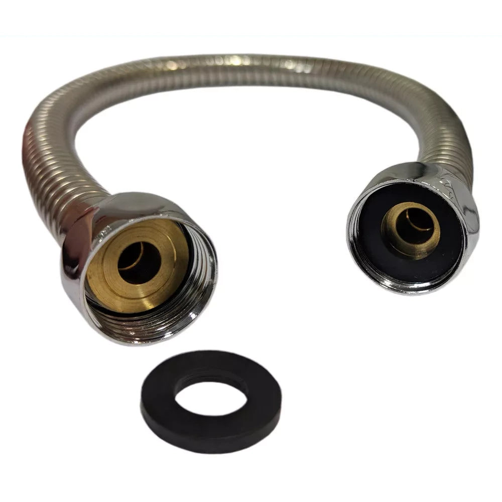 Chrome Extra Short Interlocking Shower Hose 50cm