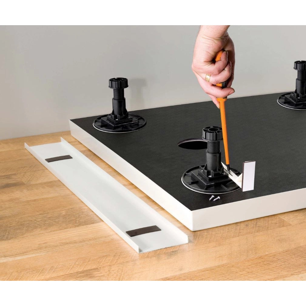 Riser Kit Shower Tray Easy Plumb Stone Enclosure Straight Square & Rectangle White
