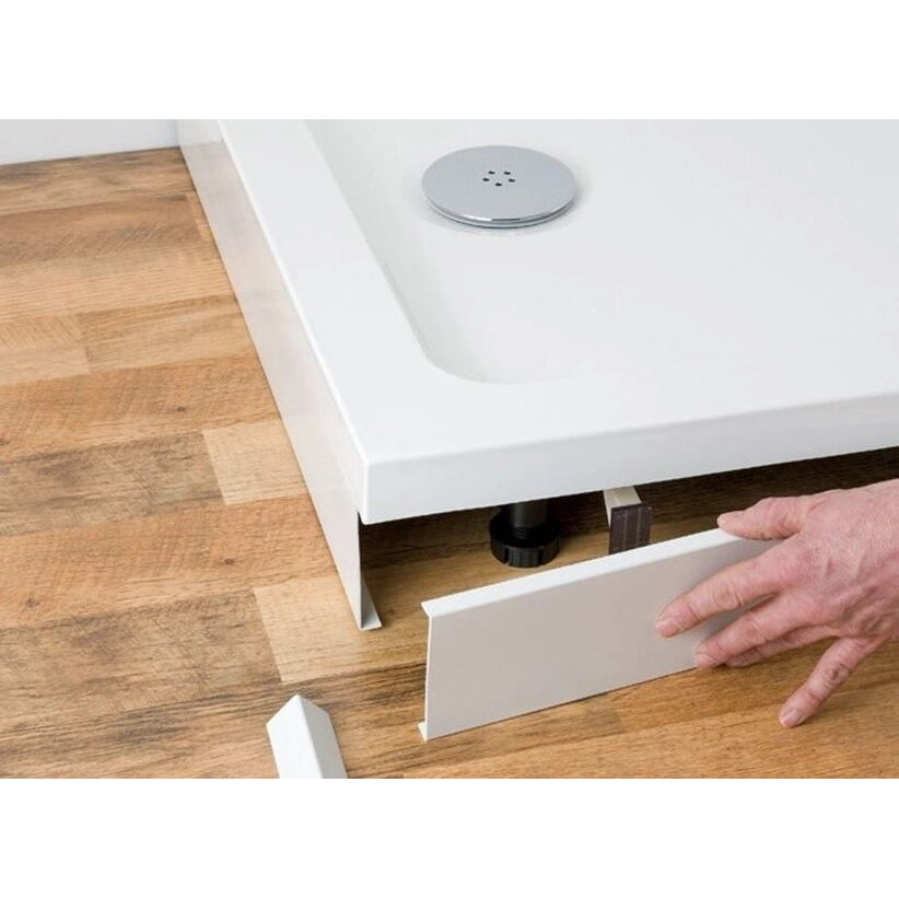 Shower Rising Plinth Riser Kit Shower Tray Easy Plumb Stone Enclosure Straight Square & Rec ...