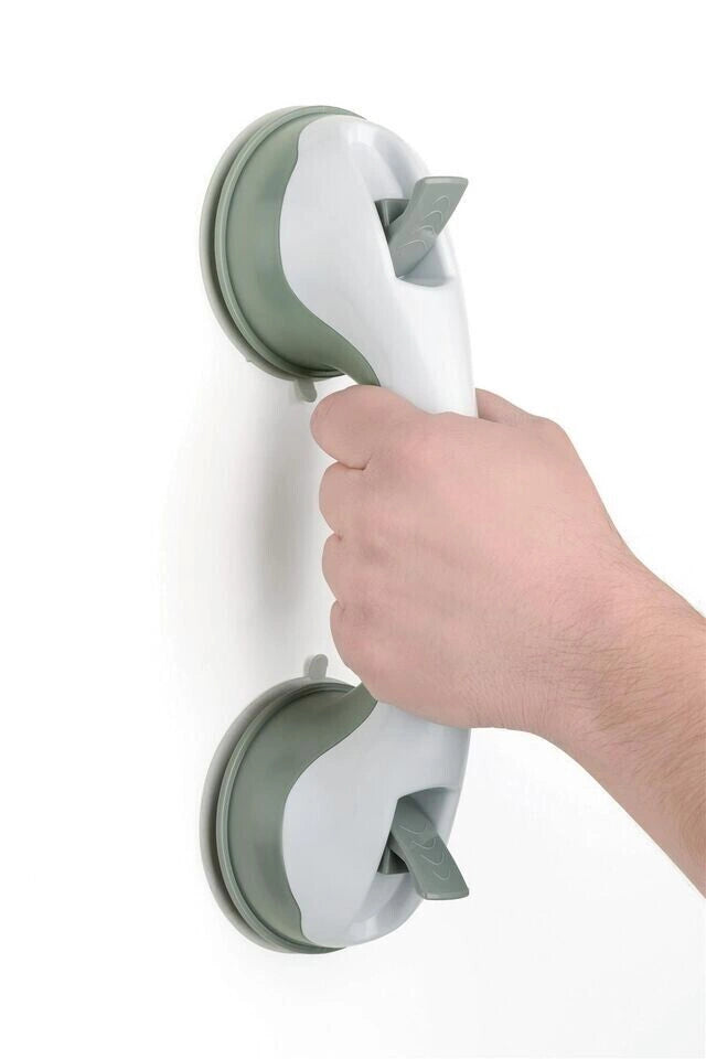 Premier Suction Bathroom Support Handle White & Grey