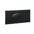 Large Black Oval Dual Flush Push Button & Plate