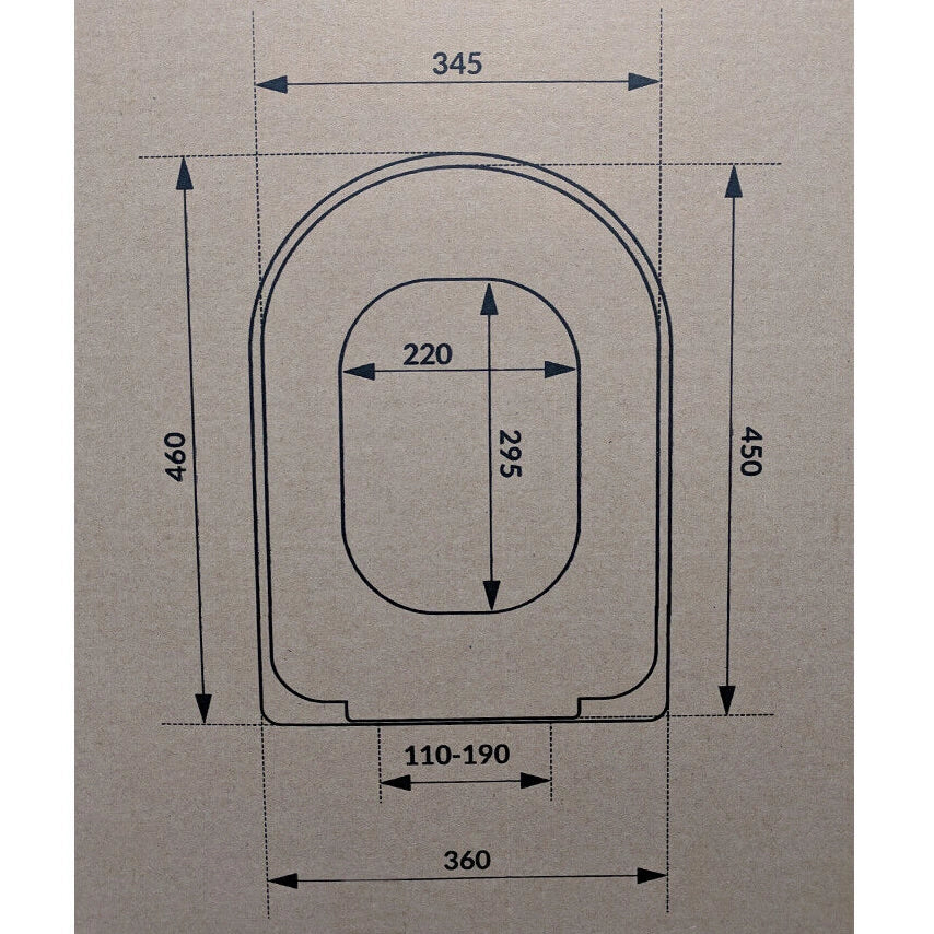 Luxury Soft Close D Shape Seat Toilet Seat