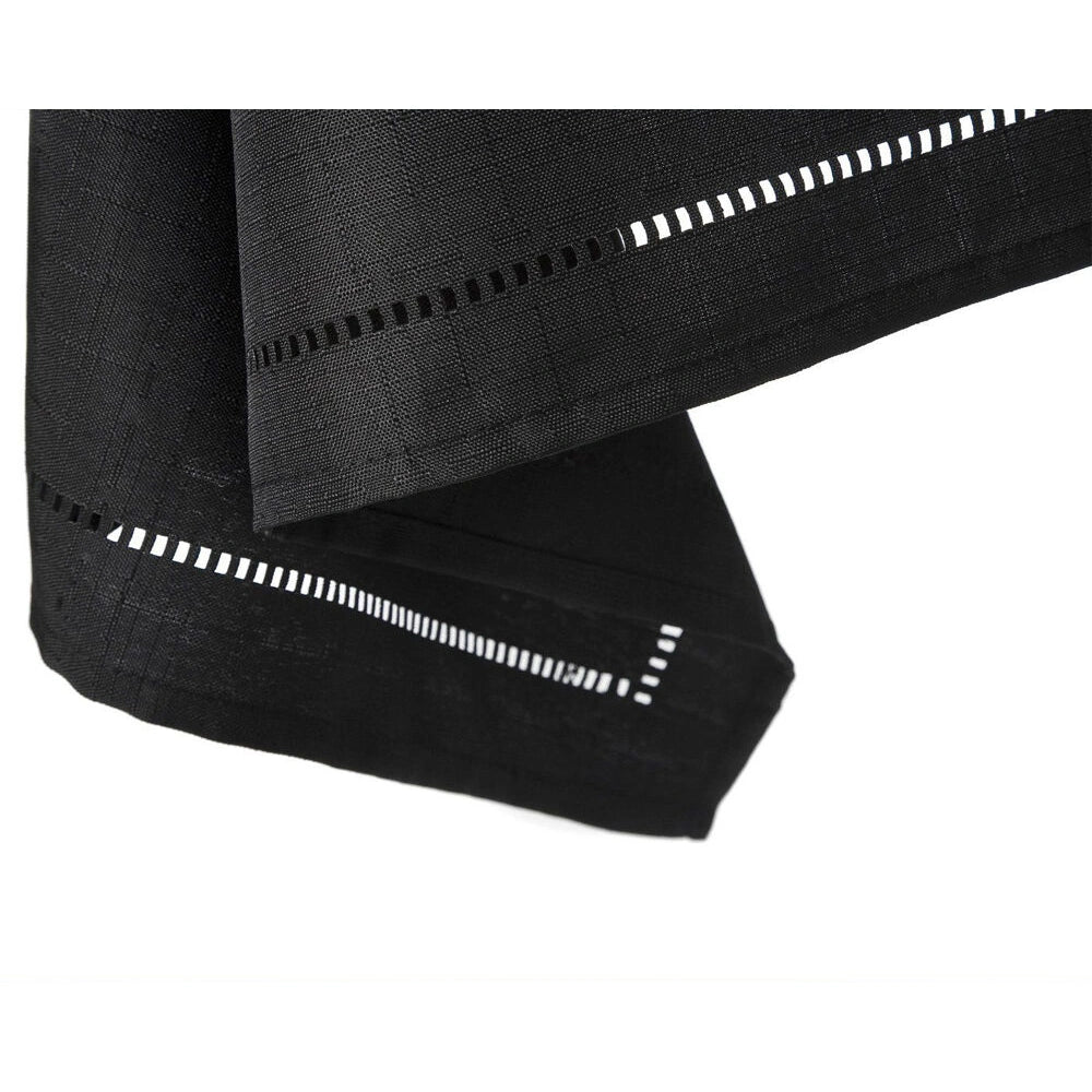 Sienna Black Round Luxury Table Linen Cloth