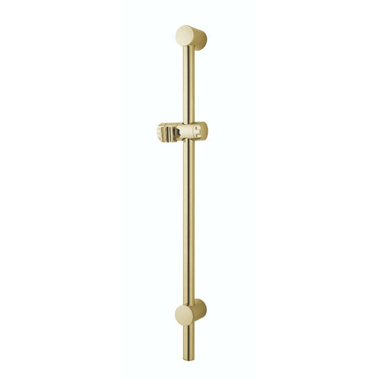 MX Group Gold Finish Wall Mounted Adjustable Shower Rail