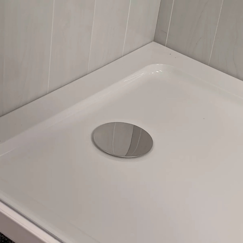 Shower Drain Chrome Replacement Waste Cap 120mm