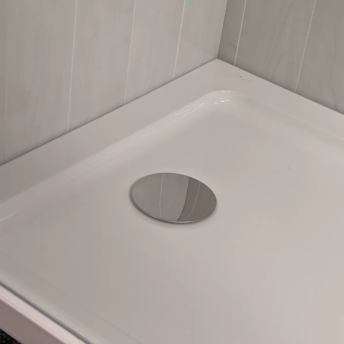 Shower Drain Chrome Replacement Waste Cap 120mm