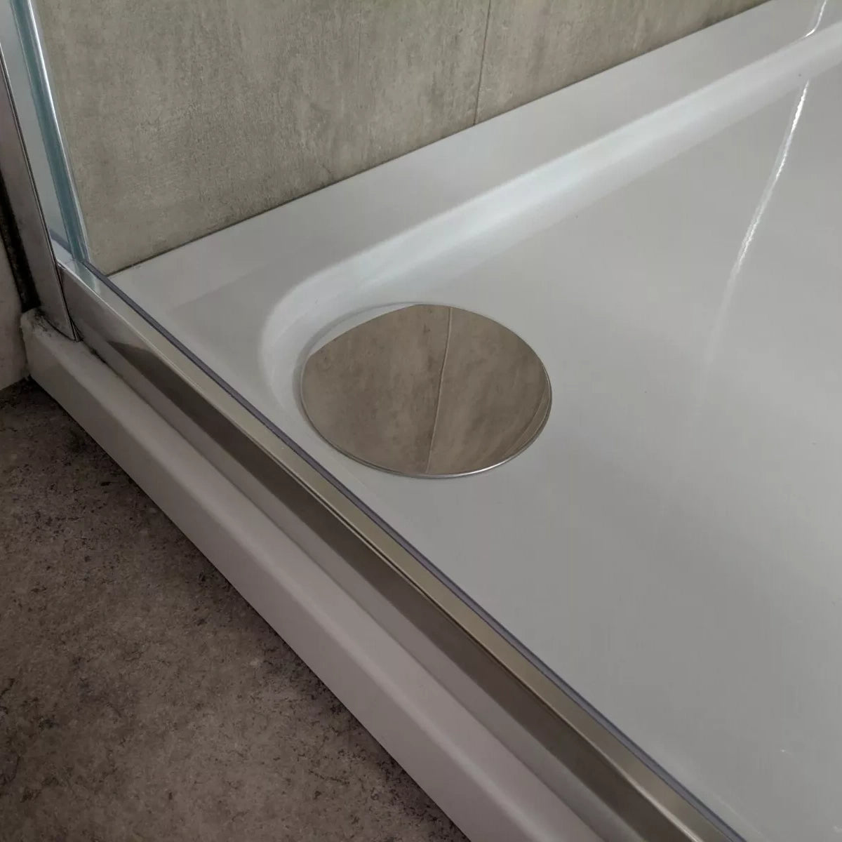 Shower Drain Chrome Replacement Waste Cap 120mm