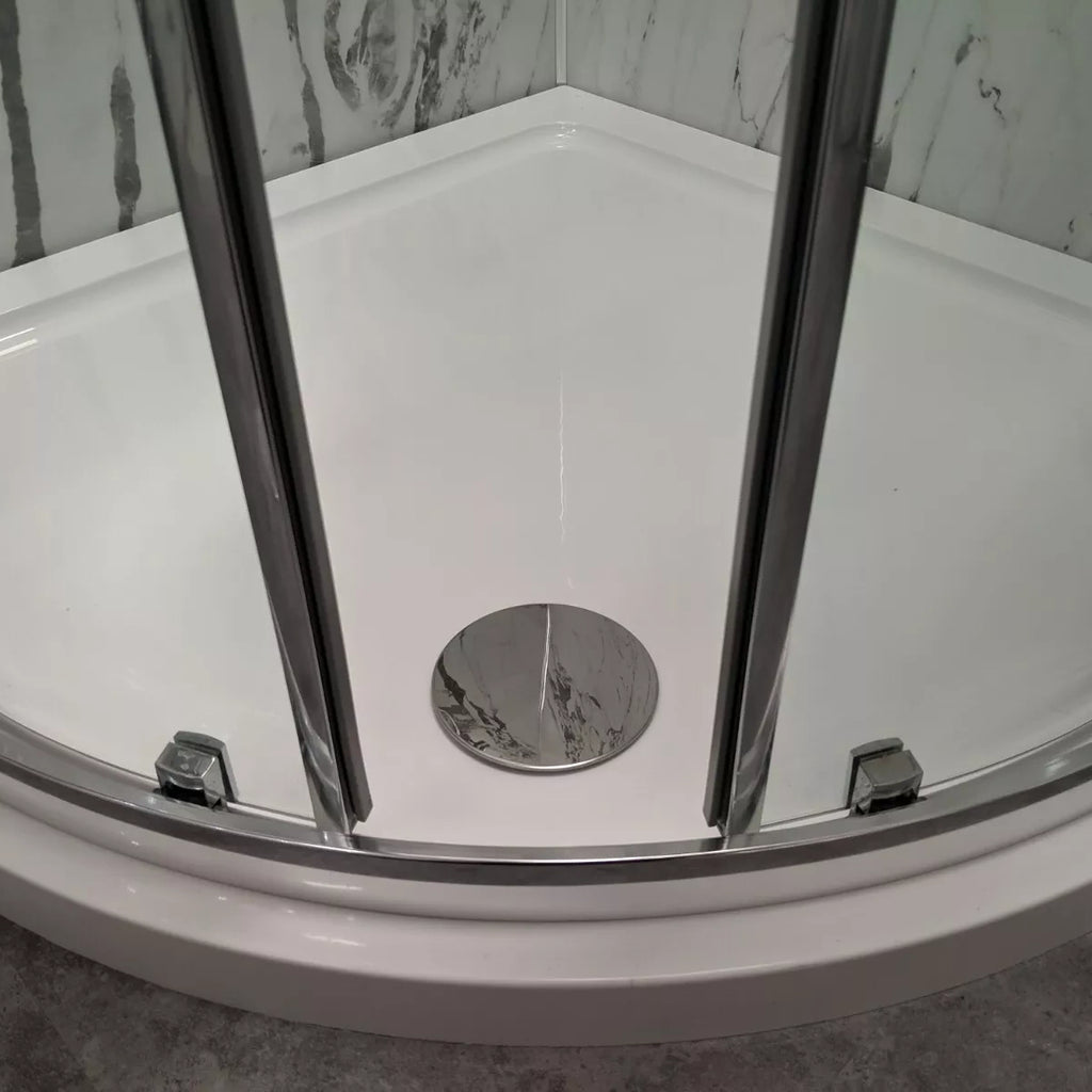 Shower Drain Chrome Replacement Waste Cap 120mm