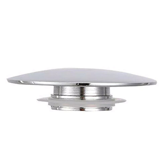 Chrome Basin Sink Waste Screw On Mushroom Cap 65mm