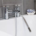 Cassellie Dune Chrome Bath Shower Mixer Tap