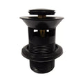 Quality Slotted Black Click Clack Basin Waste Brass Sink Pop Up Plug