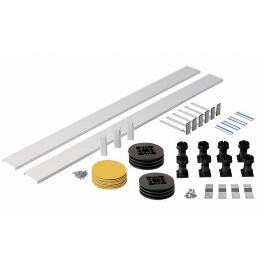Riser Kit Shower Tray Easy Plumb Stone Enclosure Straight Square & Rectangle White